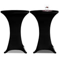 VidaXL Stretch-Stehtischdecke ø60cm Schwarz (2 Stück)