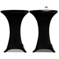 VidaXL Stretch-Stehtischdecke ø70cm Schwarz (2 Stück)