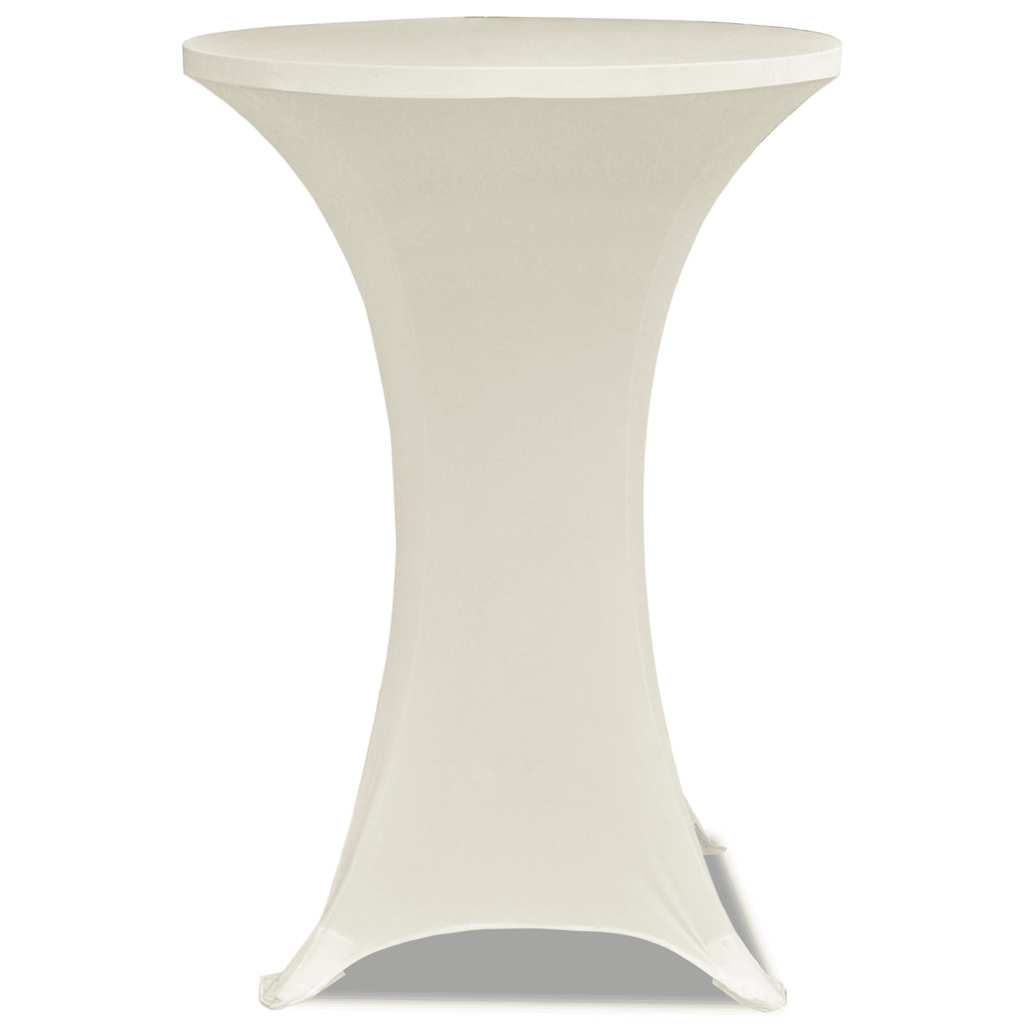 Vidaxl statafelhoes stretch ø60cm crème (2 stuks)