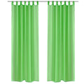 VidaXL Vorhang apfelgrün 140x175 cm (2 Stück)