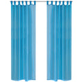 Vidaxl turquoise vitrage 140 x 245 cm 2 stuks