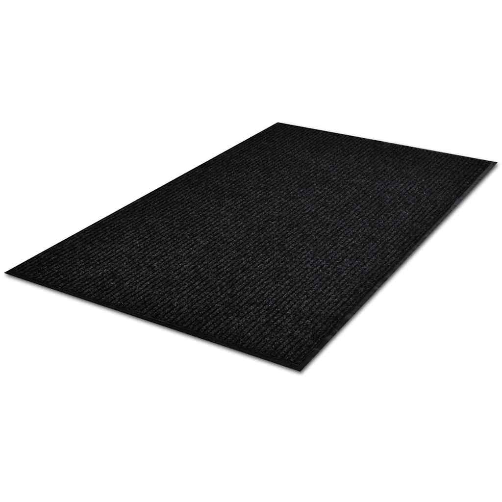 Vidaxl deurmat 120x180 cm pvc zwart
