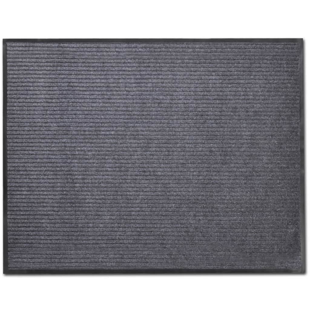 Vidaxl deurmat 120x180 cm pvc grijs
