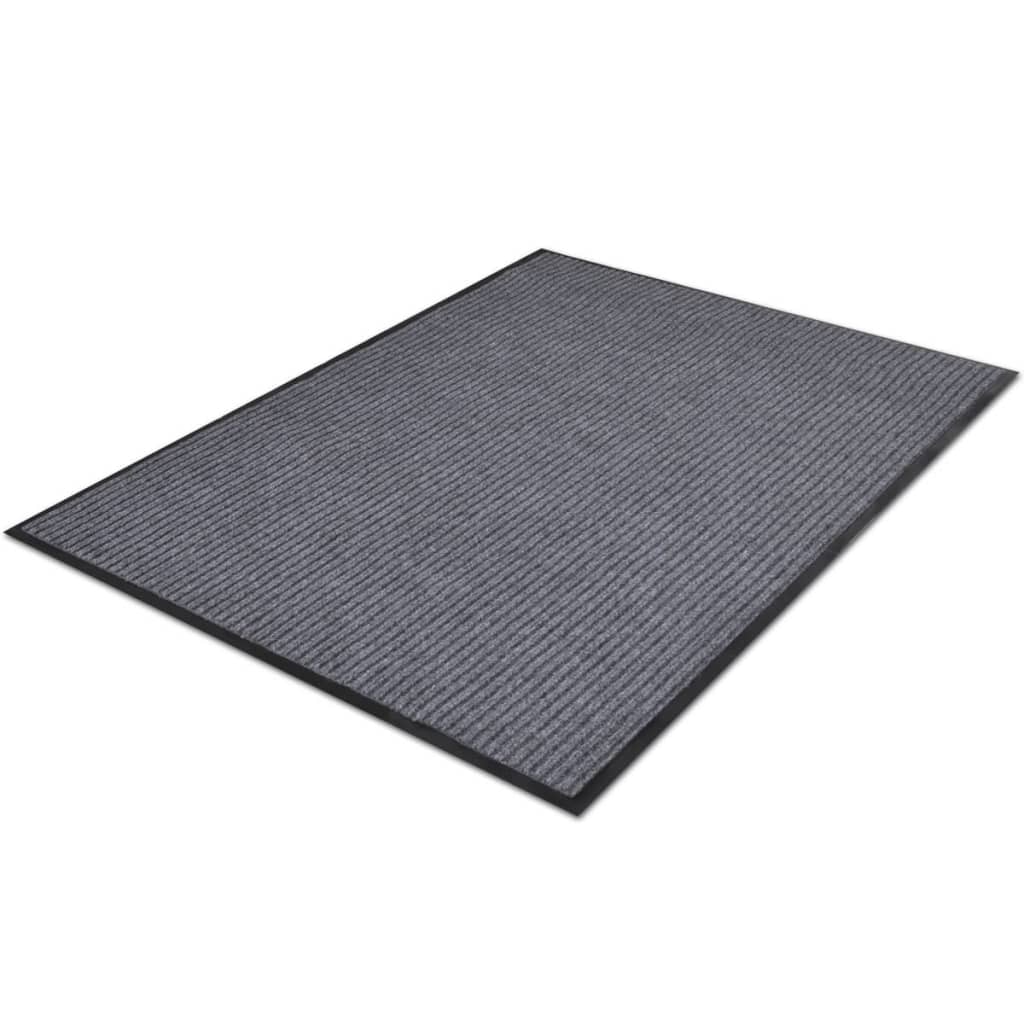 Vidaxl deurmat 120x180 cm pvc grijs