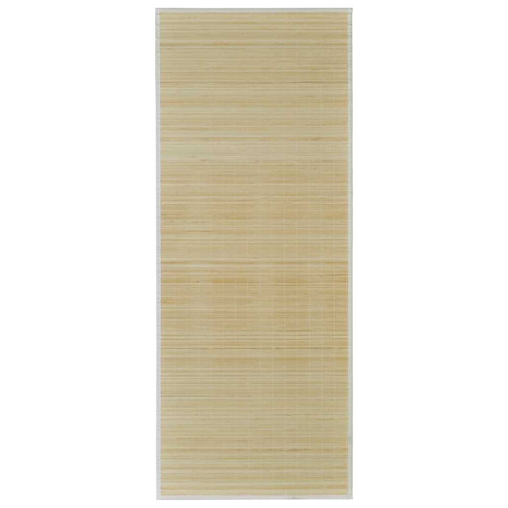 Vidaxl tapijt rechthoekig 80x300 cm bamboe naturel