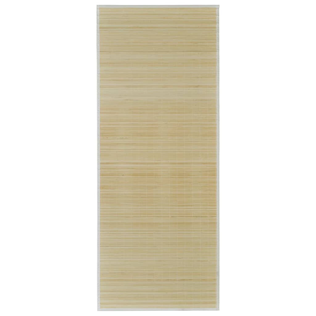 VidaXL Teppich rechteckig 80x300 cm Bambus natürlich
