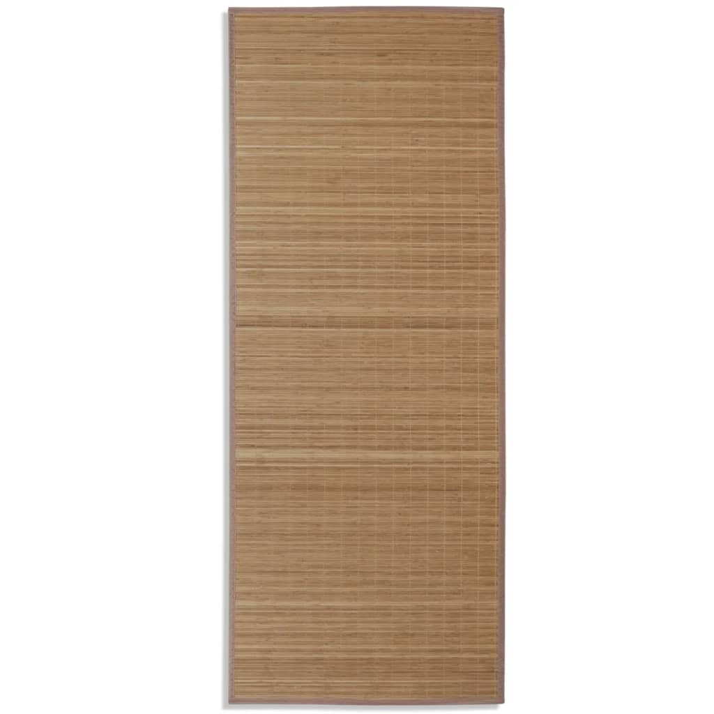 VidaXL Teppich rechteckig 80x200 cm Bambusbraun