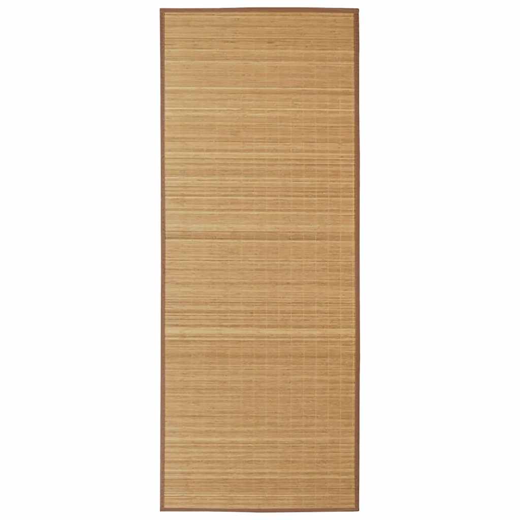 VidaXL Teppich rechteckig 80x300 cm Bambusbraun