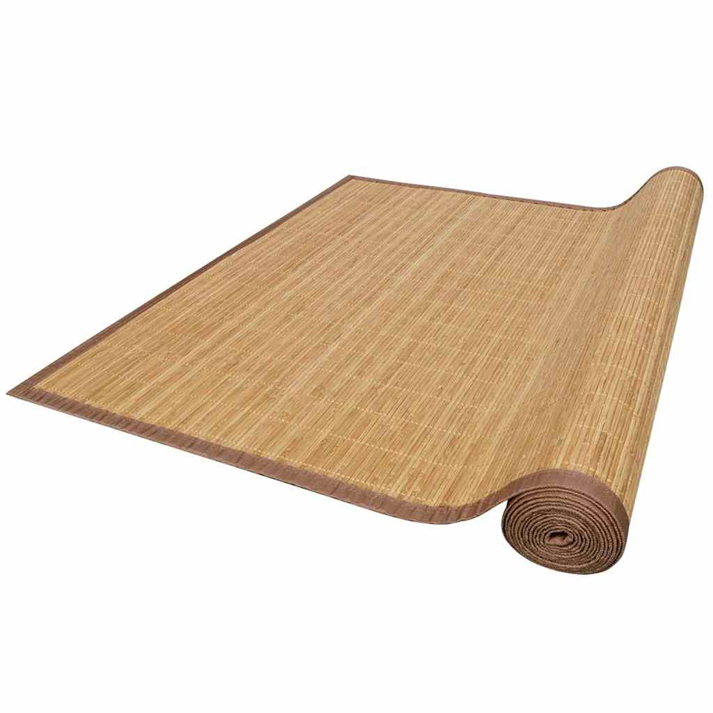 VidaXL Teppich rechteckig 80x300 cm Bambusbraun