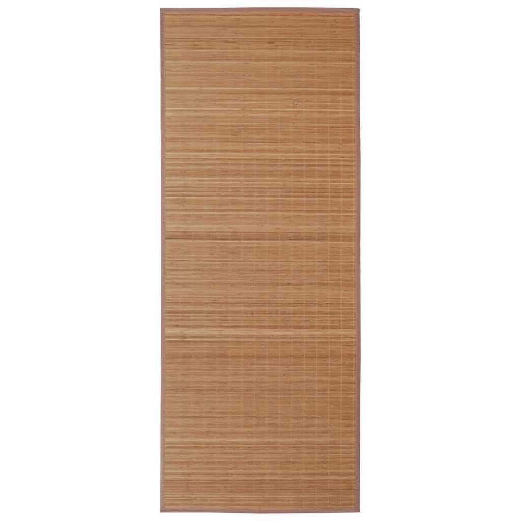Vidaxl tapijt rechthoekig 120x180 cm bamboe bruin