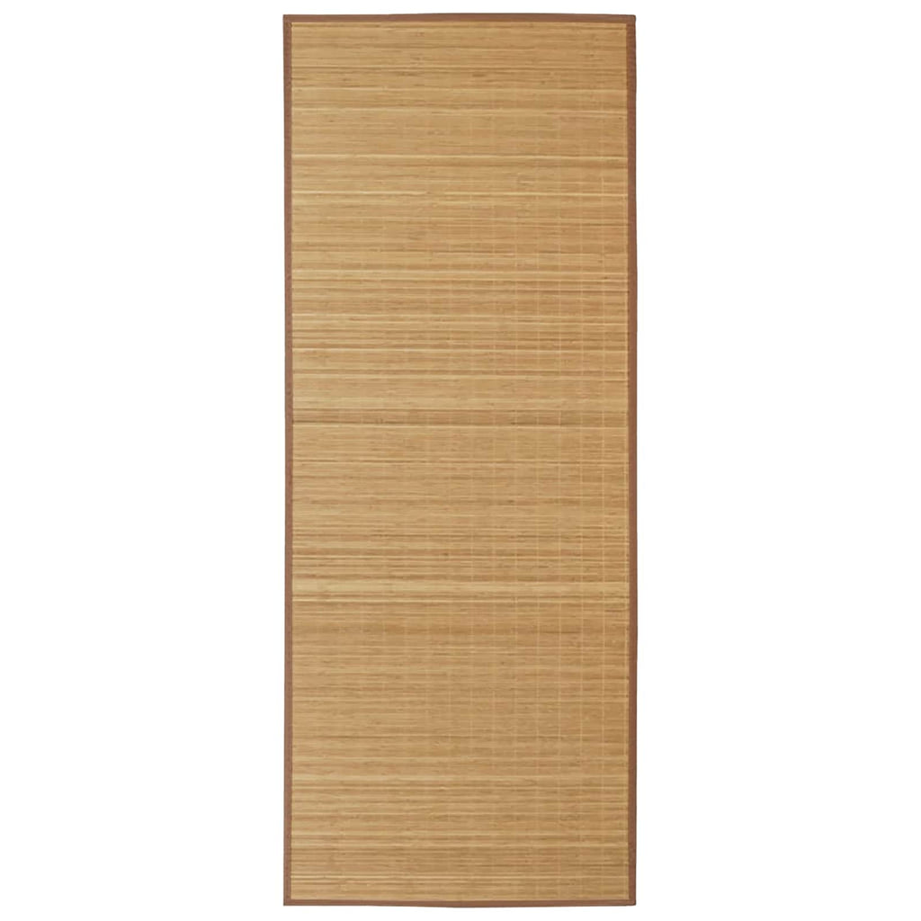 Vidaxl tapijt rechthoekig 120x180 cm bamboe bruin
