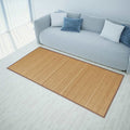 Vidaxl tapijt rechthoekig 150x200 cm bamboe bruin