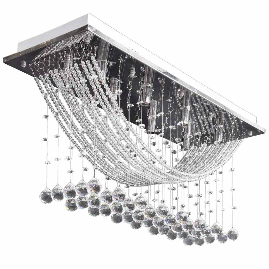 VIDAXL - Terrassenleuchte mit glitzernden Glaskristallperlen 8xg9 29 cm