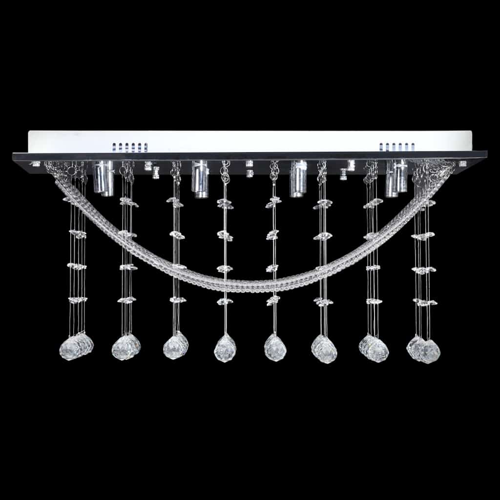 VIDAXL - Terrassenleuchte mit glitzernden Glaskristallperlen 8xg9 29 cm