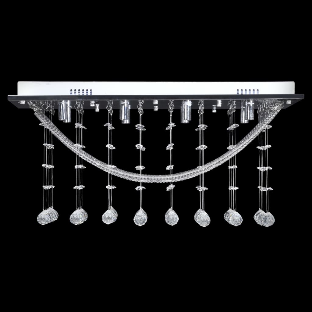 VIDAXL - Terrassenleuchte mit glitzernden Glaskristallperlen 8xg9 29 cm