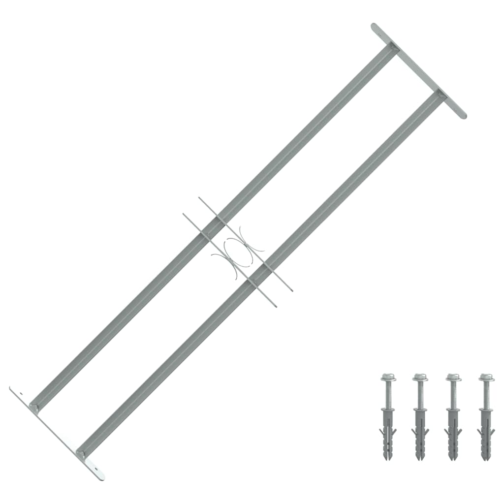 VidaXL Fenstersicherheit, verstellbar mit 2 Querstangen, 700–1050 mm