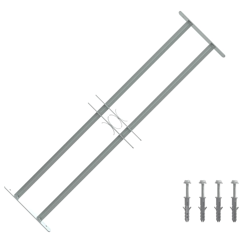 VidaXL Fenstersicherheit, verstellbar mit 2 Querstangen, 700–1050 mm