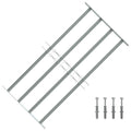 VIDAXL Fensterschutz mit 4 Querstangen, 700–1050 mm verstellbar
