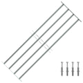 VIDAXL Fensterschutz mit 4 Querstangen, 1000–1500 mm verstellbar