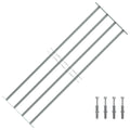 VIDAXL Fensterschutz mit 4 Querstangen, 1000–1500 mm verstellbar