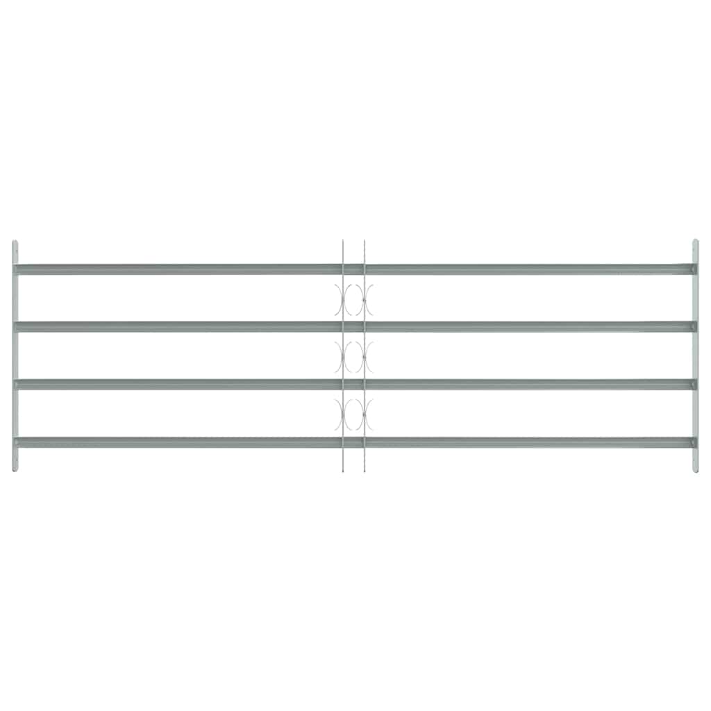 VIDAXL Fensterschutz mit 4 Querstangen, 1000–1500 mm verstellbar