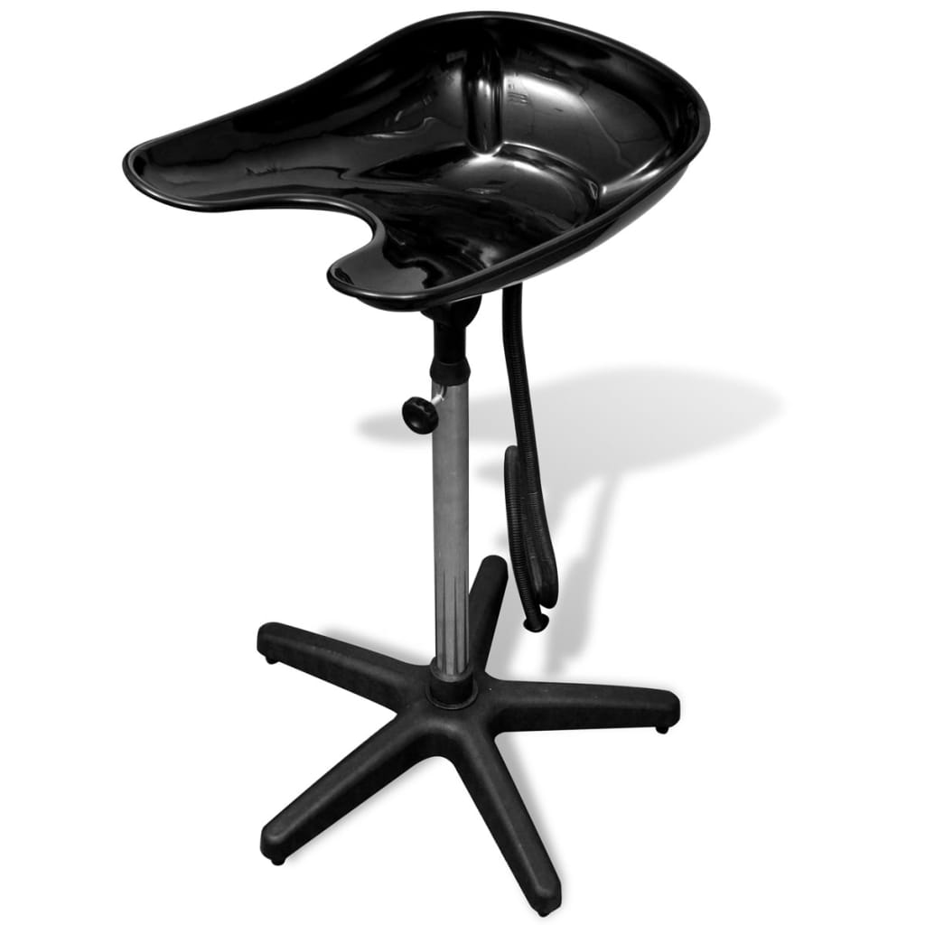 VidaXL Salon Waschbecken schwarz
