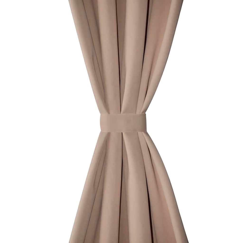 Vidaxl gordijnen met metalen ringen 135 x 245 cm 2 stuks (creme)