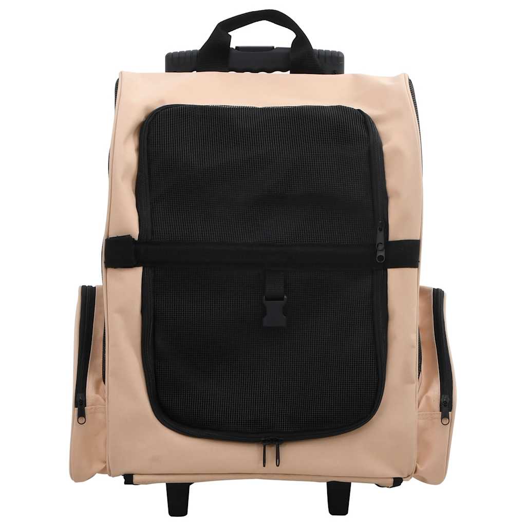 VidaXL Faltbarer Haustierwagen Beige