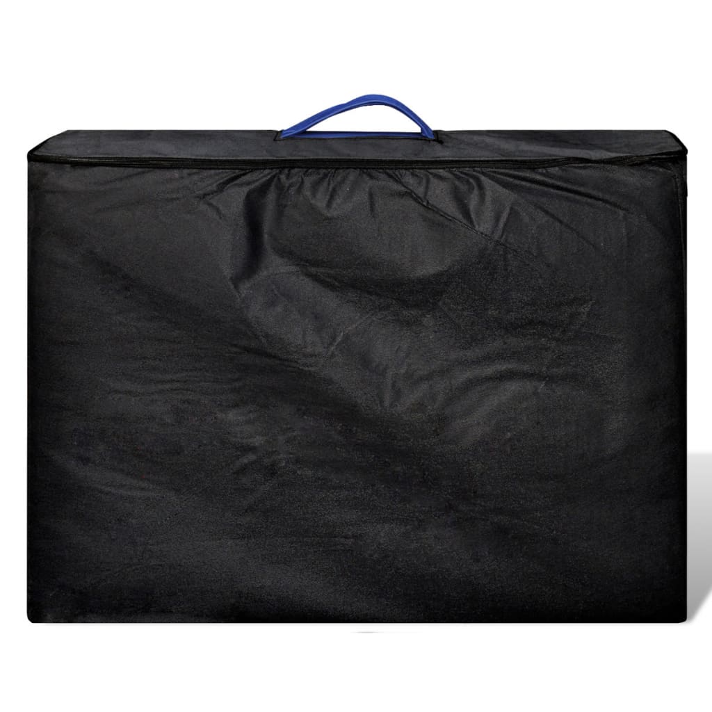 VidaXL Faltbare Massageliege 3 Zonen mit Holzrahmen (blau)