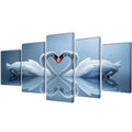 VidaXL Leinwandbild-Set Schwan 200 x 100 cm