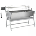 Vidaxl draaispit barbecue ijzer en roestvrij staal