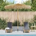 Vidaxl parasol van bamboe met dak van bananenbladeren 270 cm