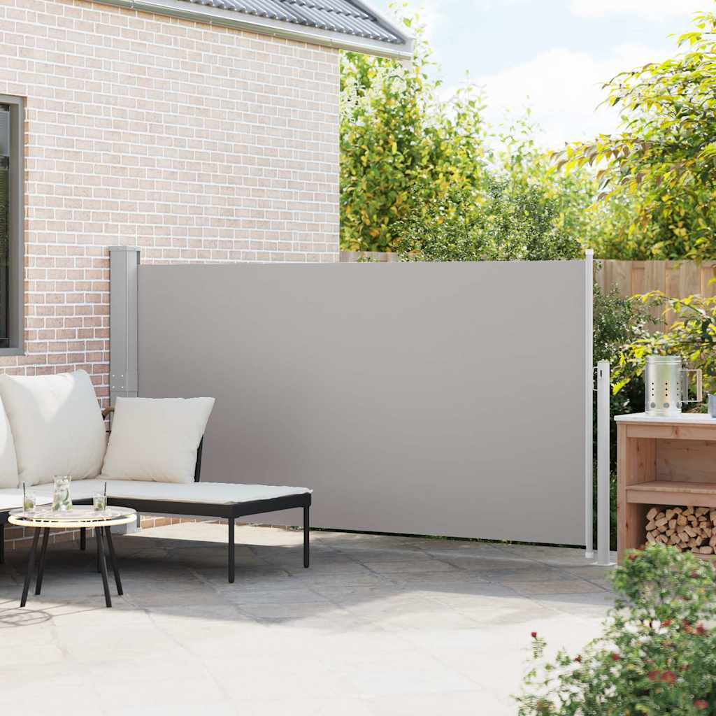 Vidaxxl Gartenbild ausziehbar 160 x 300 cm Grau