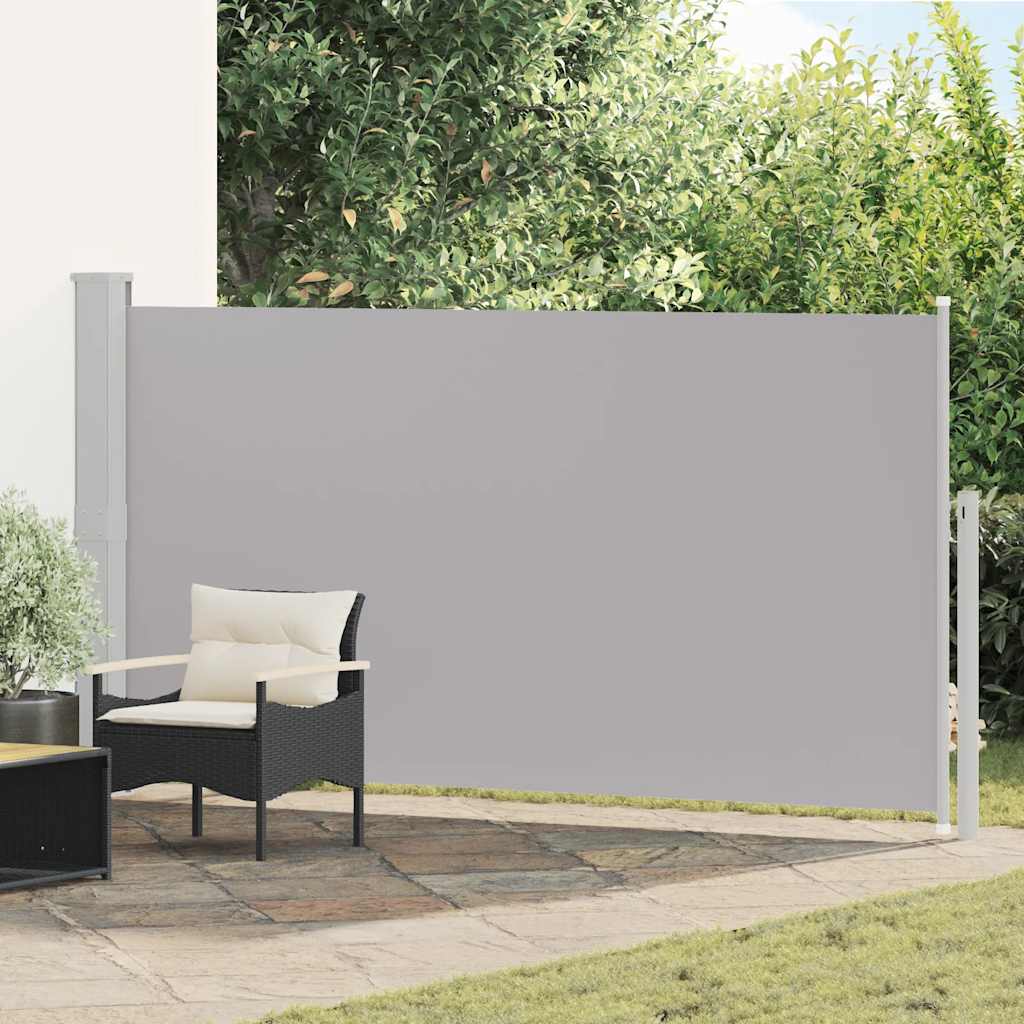 Vidaxxl Gartenbild ausziehbar 160 x 300 cm Grau