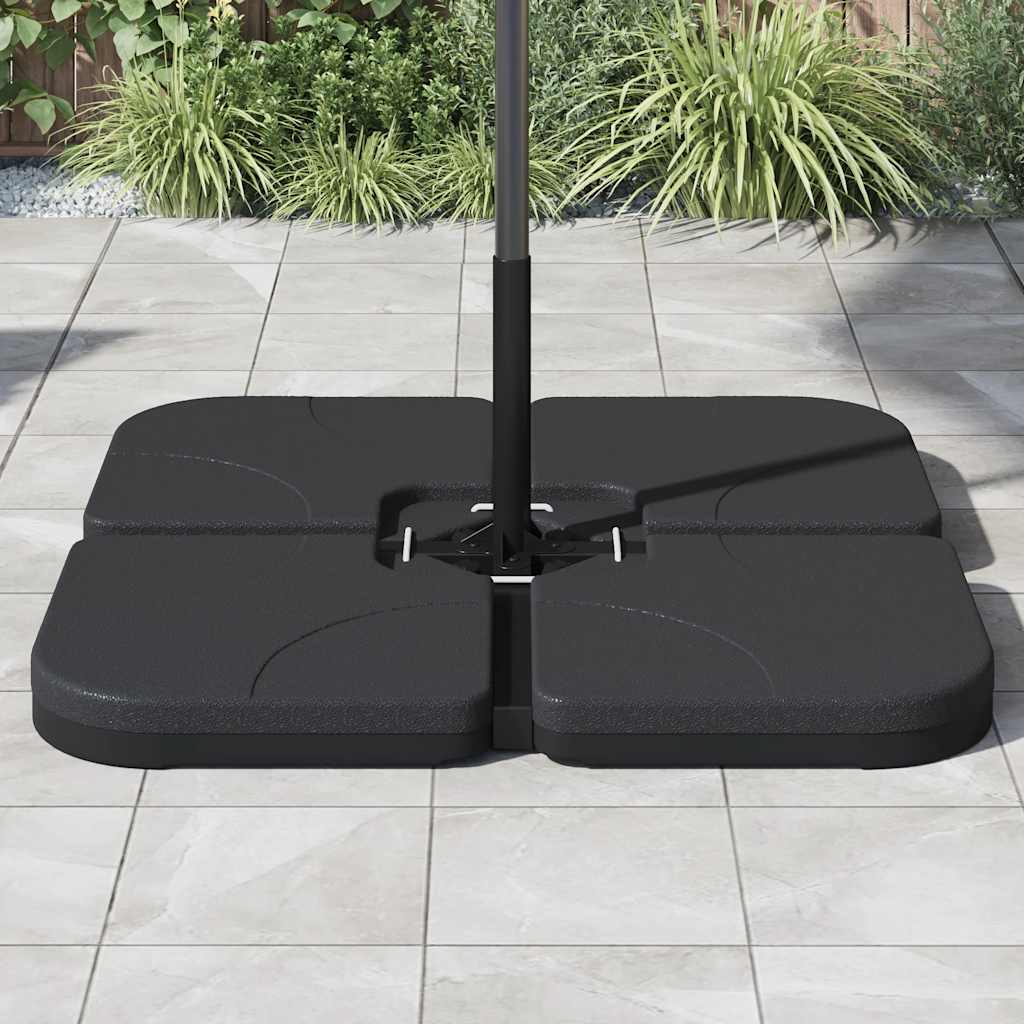 VidaXL Sonnenschirm Fuß tragbar mit Sandwasser 60 l gefüllt
