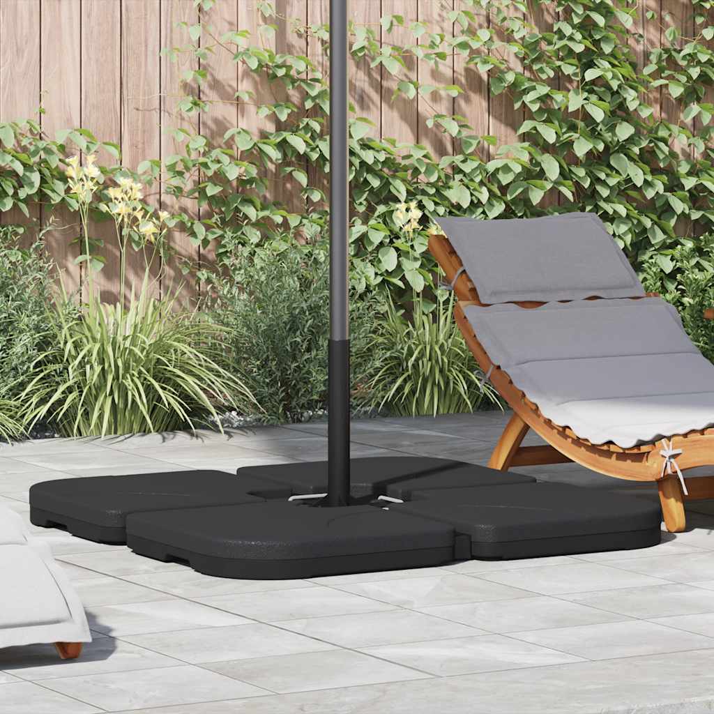 VidaXL Sonnenschirm Fuß tragbar mit Sandwasser 60 l gefüllt
