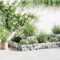 Vidaxl gabion plantenbak 120x120x20 cm gegalvaniseerd staal