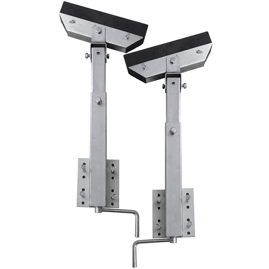 Vidaxl stalen frame ondersteuning voor de boot aanhanger 63-88 cm (set van 2)