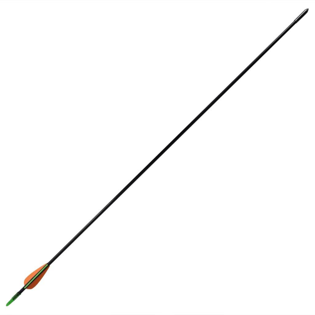 VidaXL Recurve-Bogenständer mit Pfeilen, 30 Zoll, 0,6 cm, Fiberglas, 12-teilig