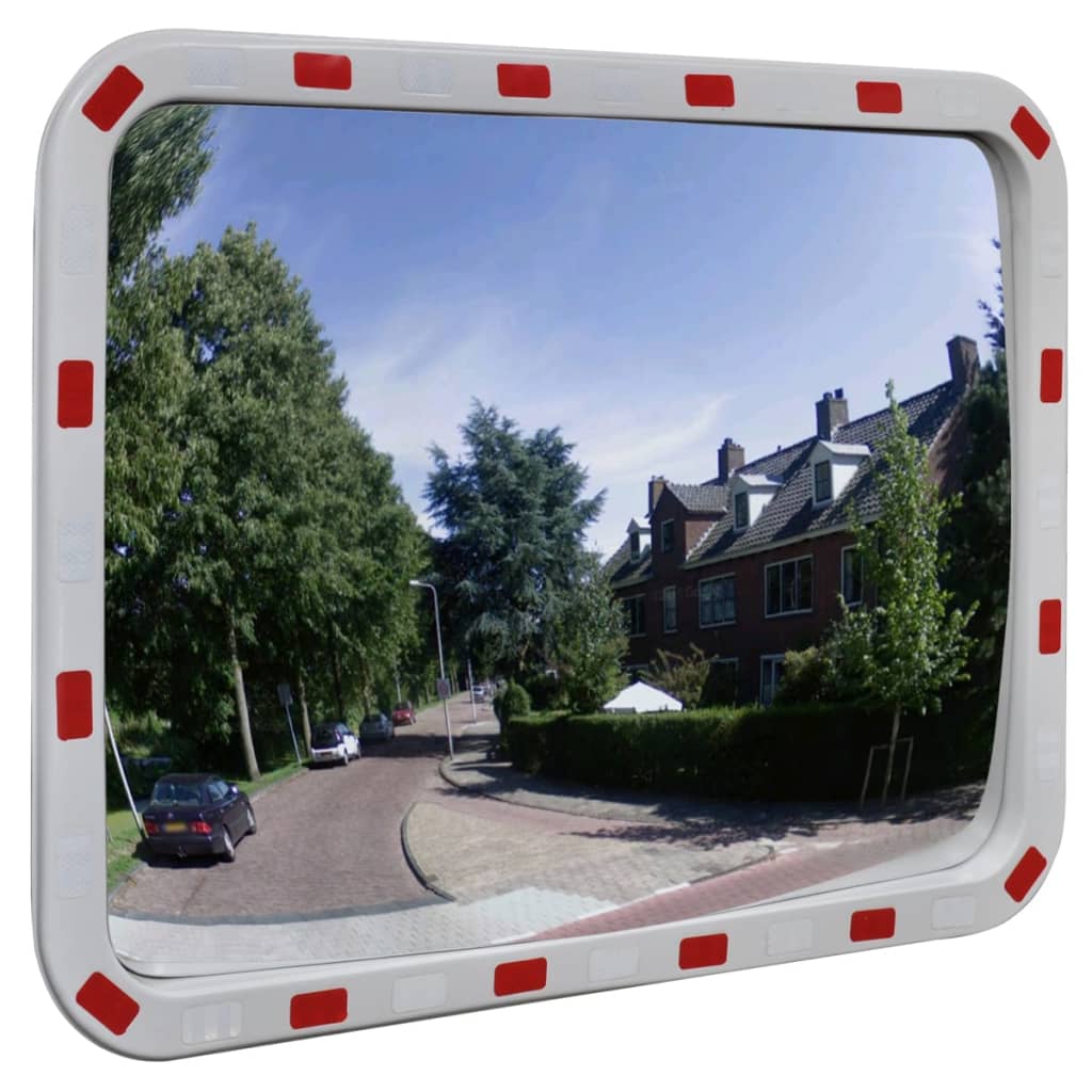 Vidaxx - Verkehrsspiegel rechteckig mit Reflektoren 60x80 cm