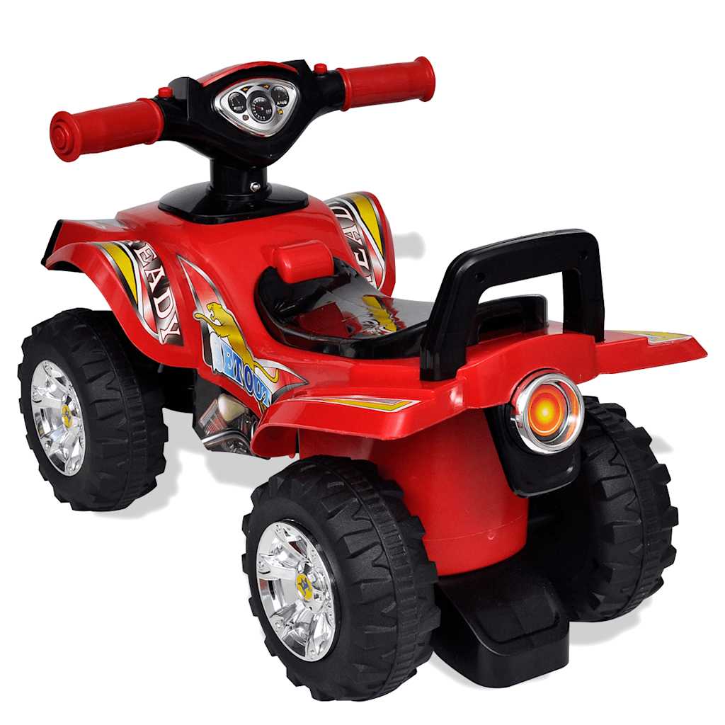 VidaXL Walking Quad mit Licht und Ton, Rot