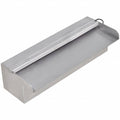 VidaXL LED-Poolwasserfall, rechteckig, 30 cm, Edelstahl