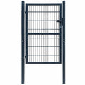 Vidaxl 2d poort (enkel) antracietgrijs 100x120 cm