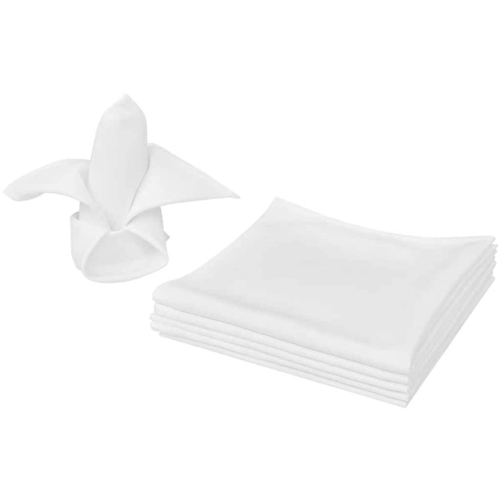Vidaxl servetten wit 50 stuks 50 x 50 cm