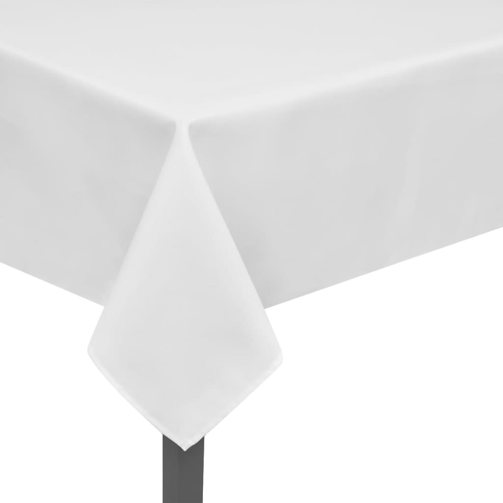 VidaXL Tischdecken, weiß, 5er-Set, 130 x 130 cm
