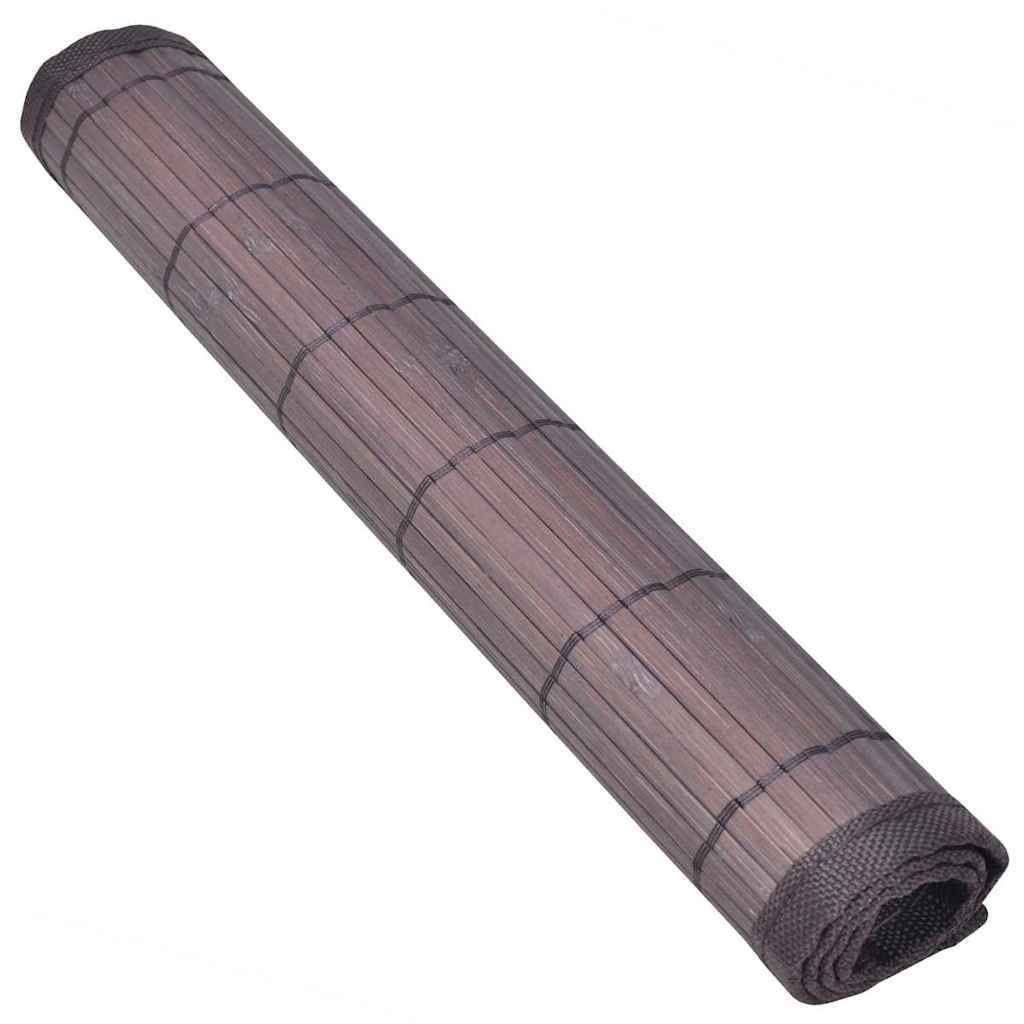 VidaXL 6 Bambus-Tischsets 30 x 45 cm dunkelbraun