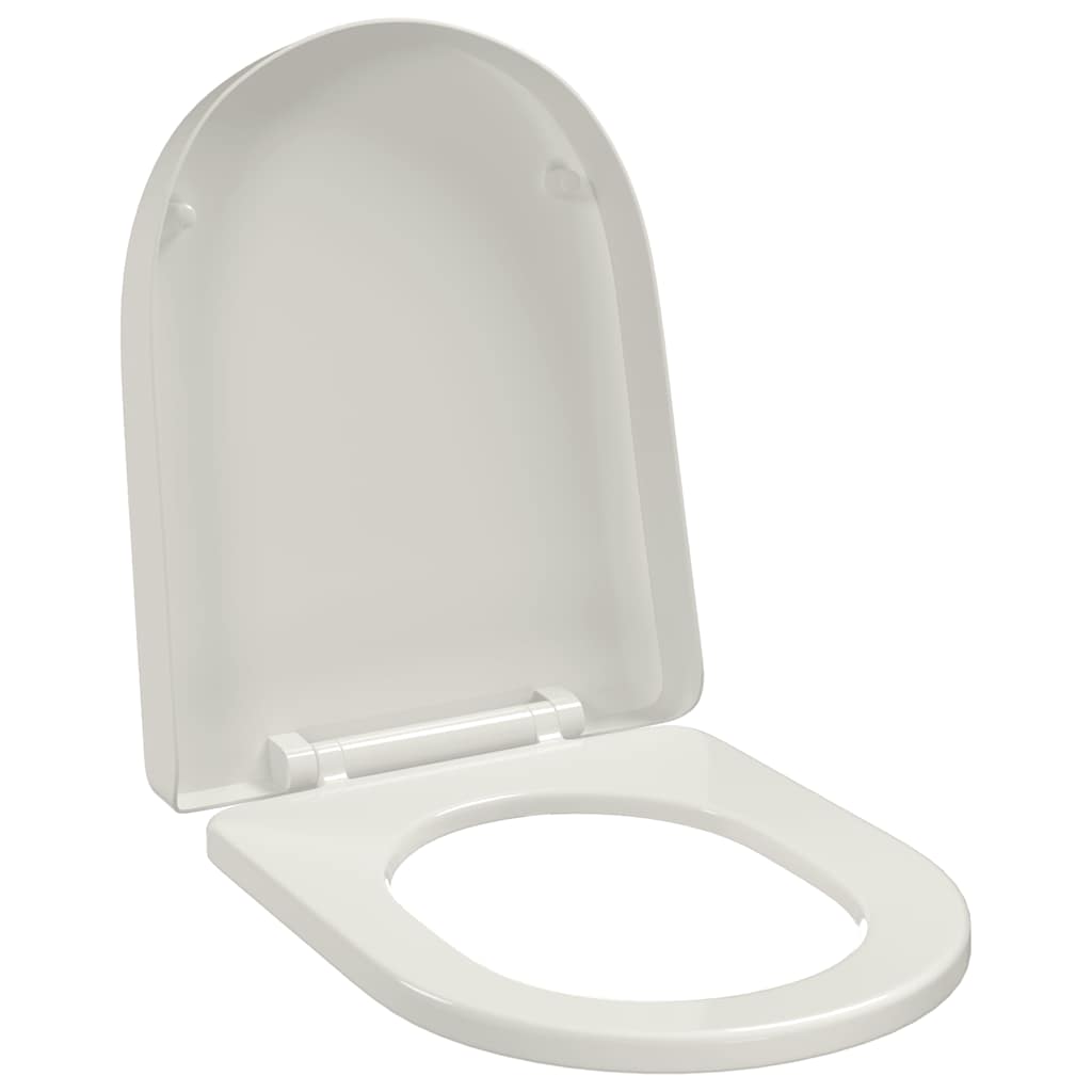 VidaXL WC-Sitz mit Absenkautomatik, quadratisch, weiß