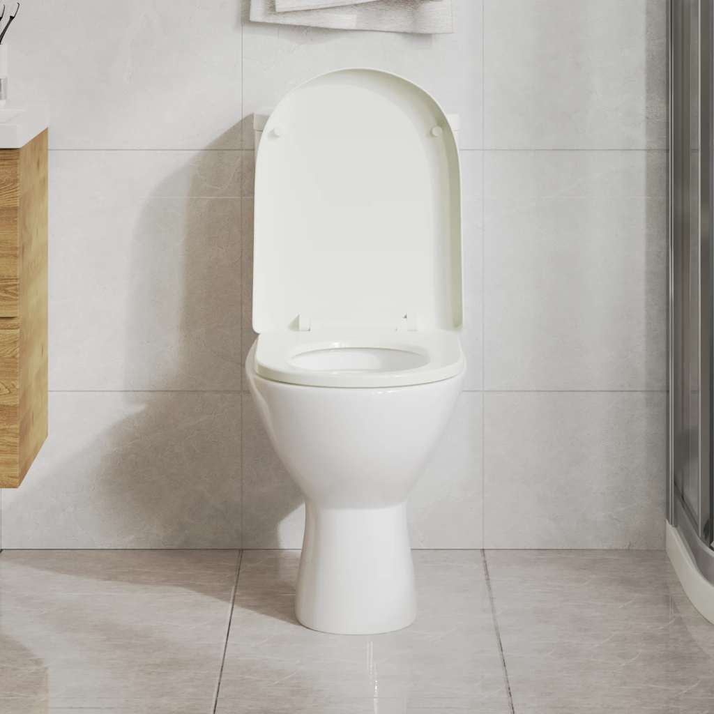 VidaXL WC-Sitz mit Absenkautomatik, quadratisch, weiß