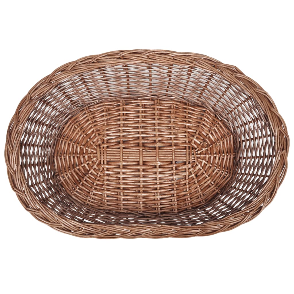 VidaXL Hundekorb/Haustierbett 50 cm Naturweide