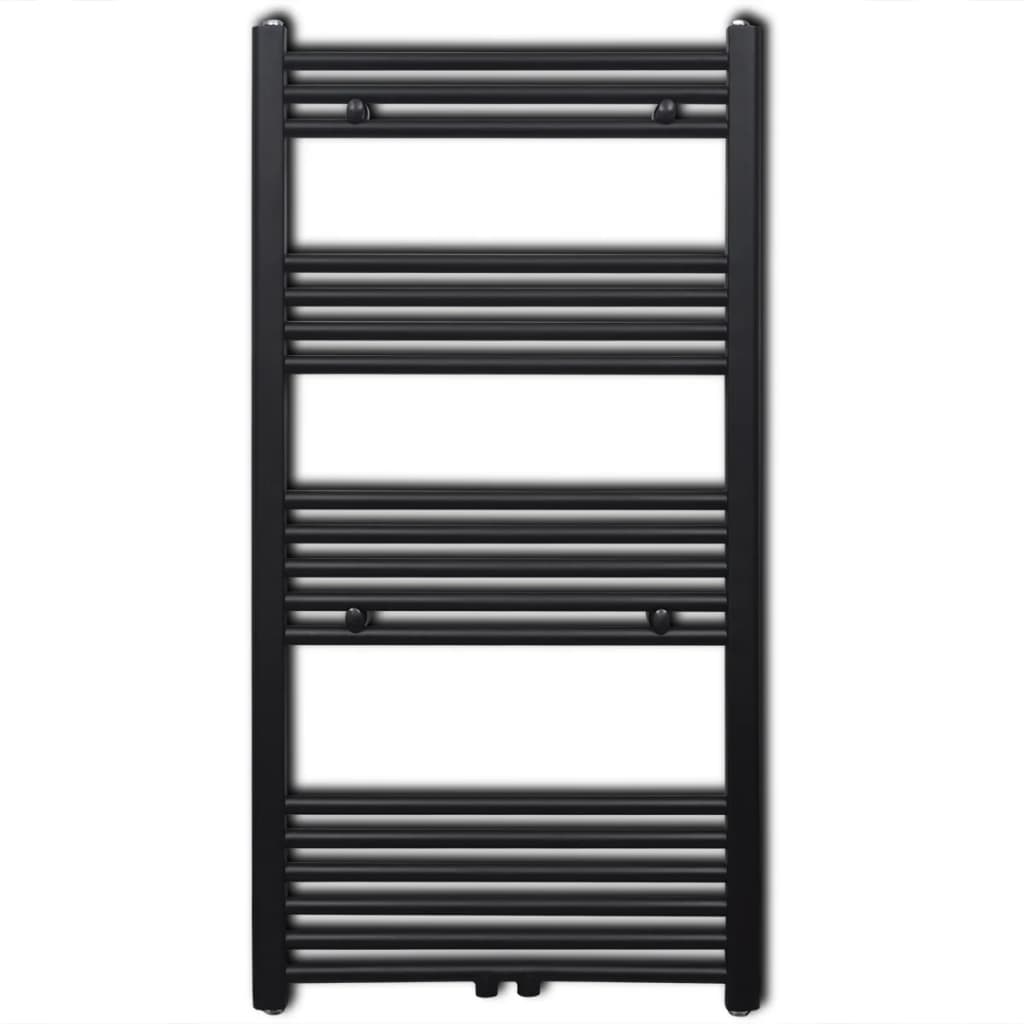 Vidaxx Kühlerhandtuchregal gerade 600x1160 mm schwarz